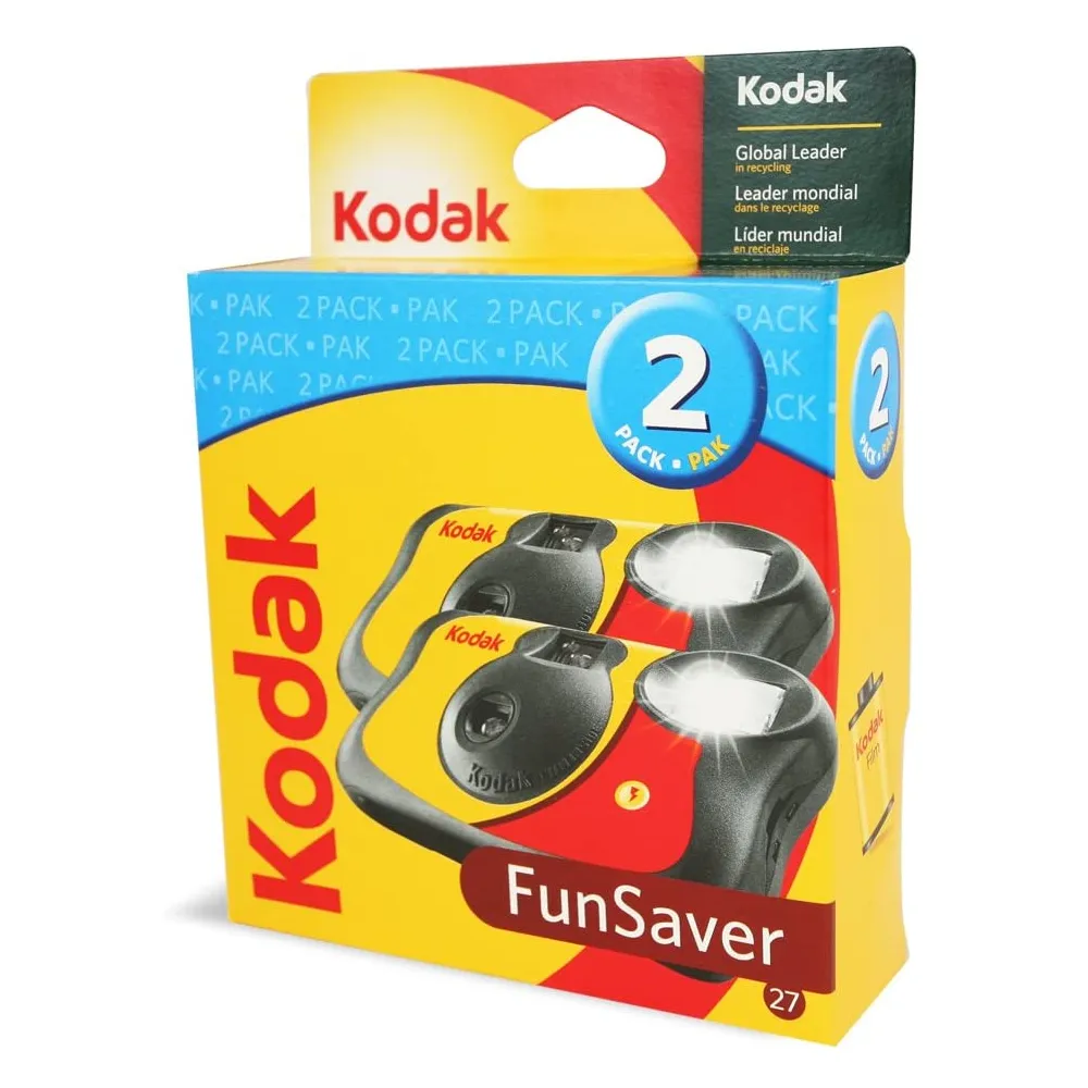 Kodak Funsaver One Time Use Film Camera (2-pack) - Kodak
